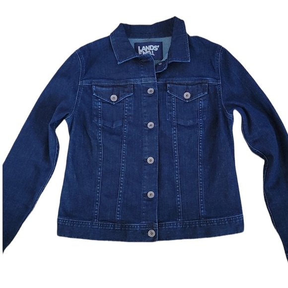 Lands' End Women's Jean Jacket Size Small (6-8) - Picture 1 of 5
